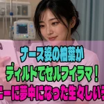ナース姿の柚葉がディルドでセルフイラマ！相互オナニーに夢中になった生々しいテレビ電話
